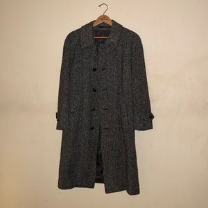 Burberry Irish Tweed Wool Coat